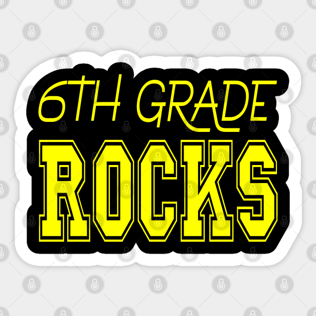 6th Grade Rocks Sticker by PeppermintClover